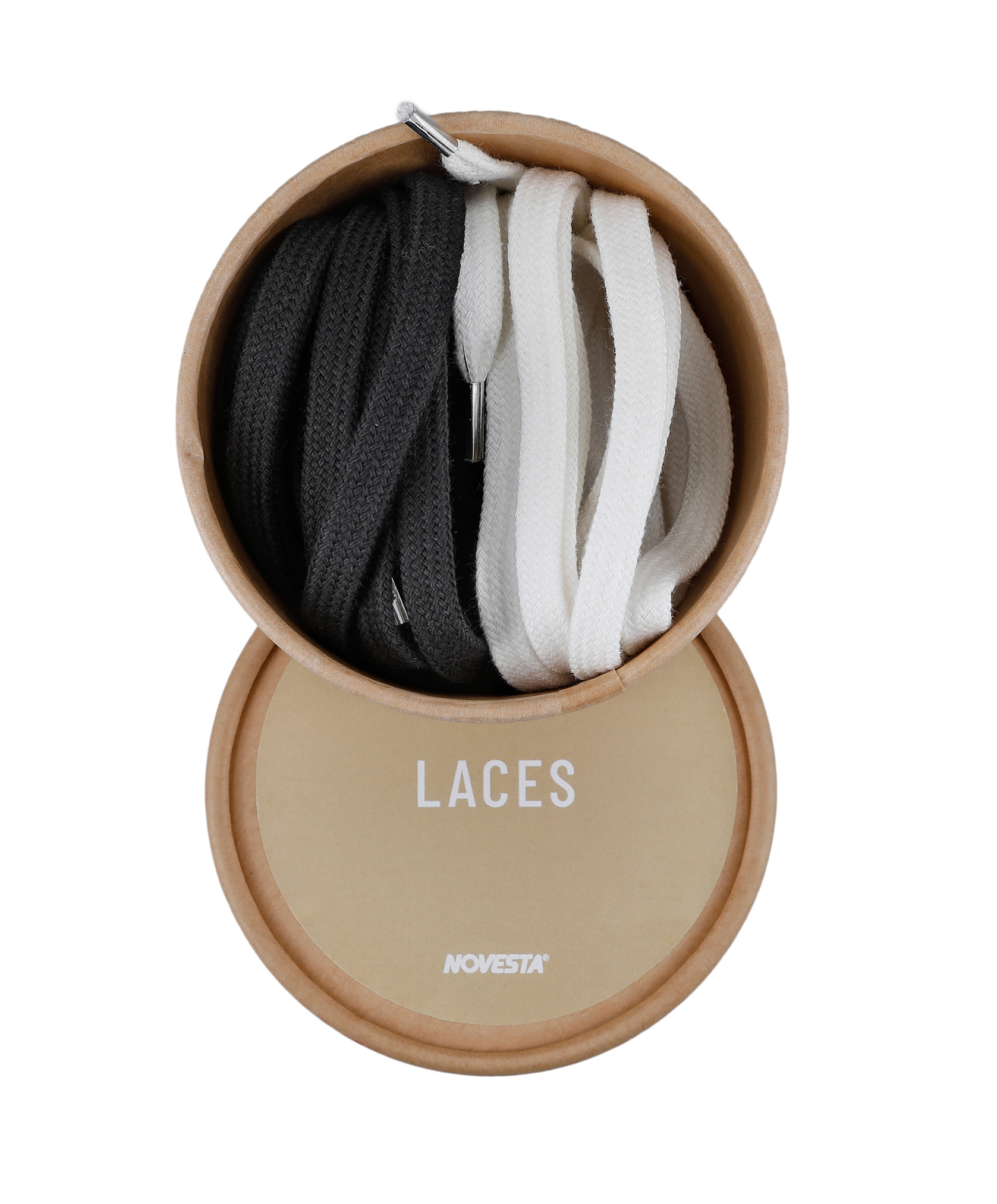 Obrázok z COTTON LACES 10 WHITE/60 BLACK