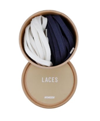 Obrázok z COTTON LACES 10 WHITE/27 NAVY