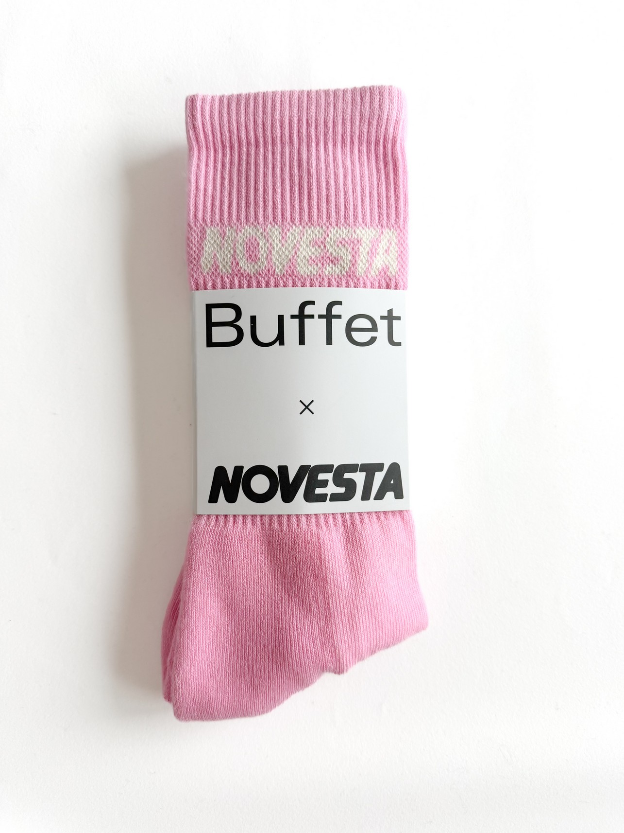 Obrázok z Buffet x Novesta Rib logo socks pink