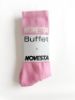 Obrázok z Buffet x Novesta Rib logo socks pink