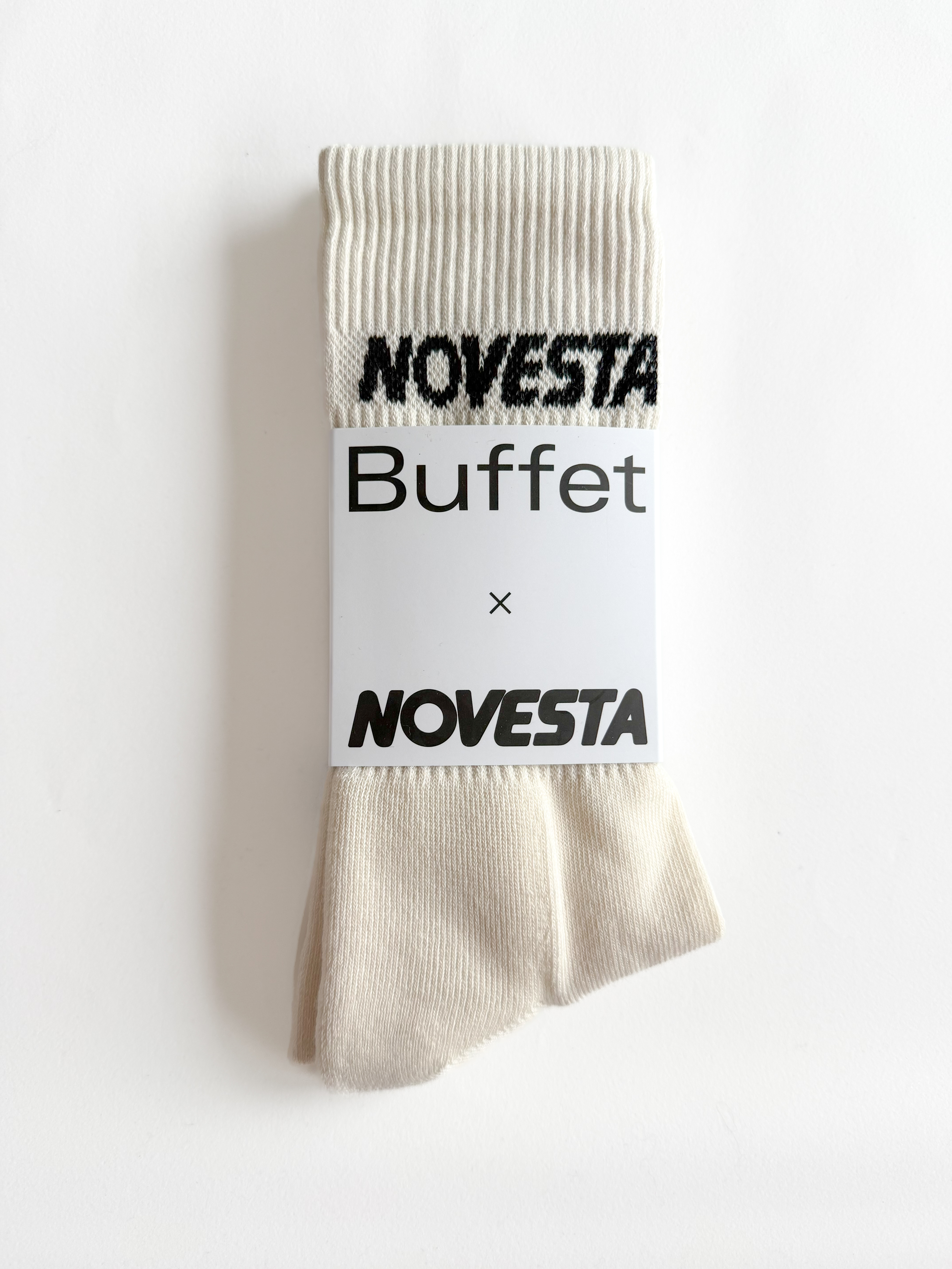 Obrázok z Buffet x Novesta Rib logo socks off white