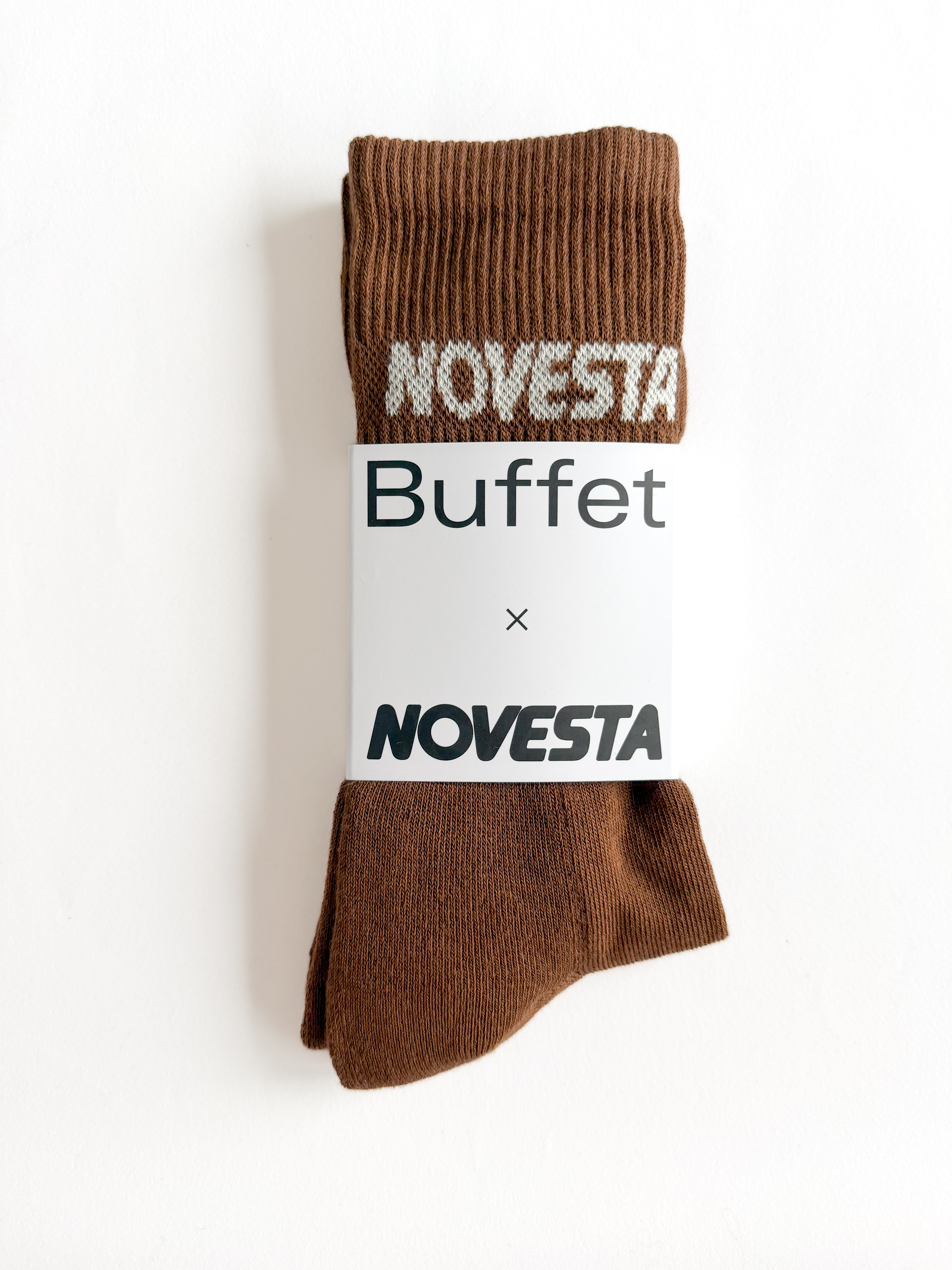 Obrázok z Buffet x Novesta Rib logo socks brown
