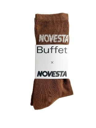 Obrázok z Buffet x Novesta Rib logo socks brown